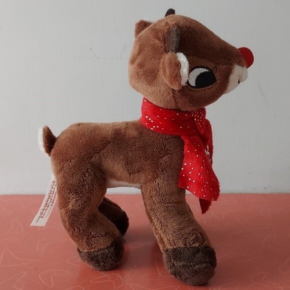 RUDOLPH THE RED NOSED REINDEER 9" Plush Holiday Christmas - Picture 2 of 10